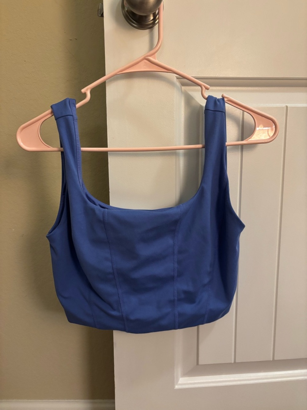 Women’s Square Neck Crop Tank Top in Blue/Purple